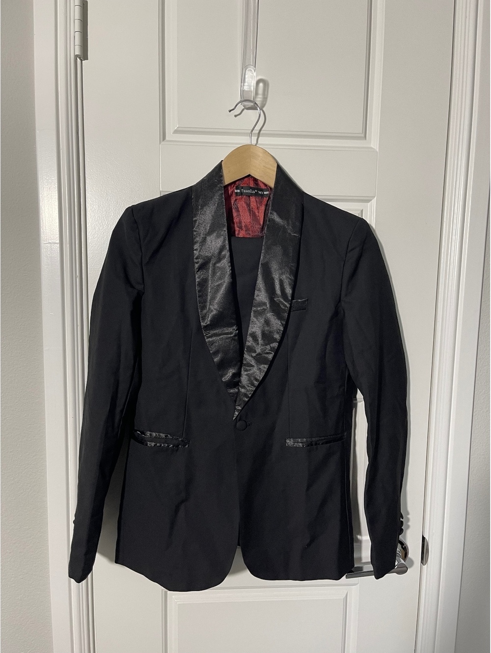 Boys Black 2 Piece Suit Size 14 – Wedding Formal Shawl Lapel K131